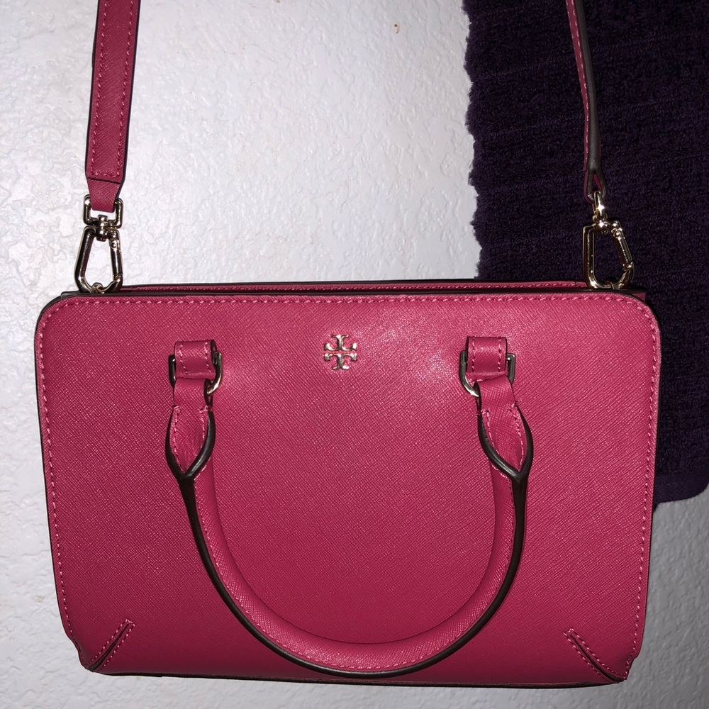 Tory Burch Robinson Pink Crossbody small tote